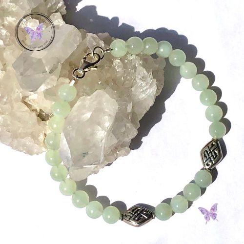 Chinese Jade Celtic Symbol Bracelet